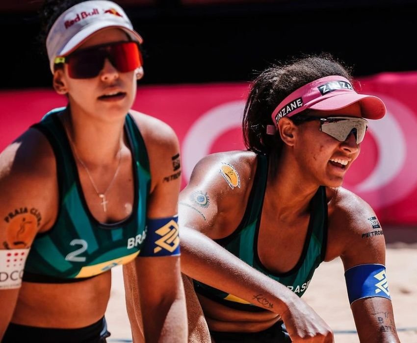 Ana Patrícia e Duda no vôlei de praia (foto: Reprodução/Redes Sociais)
