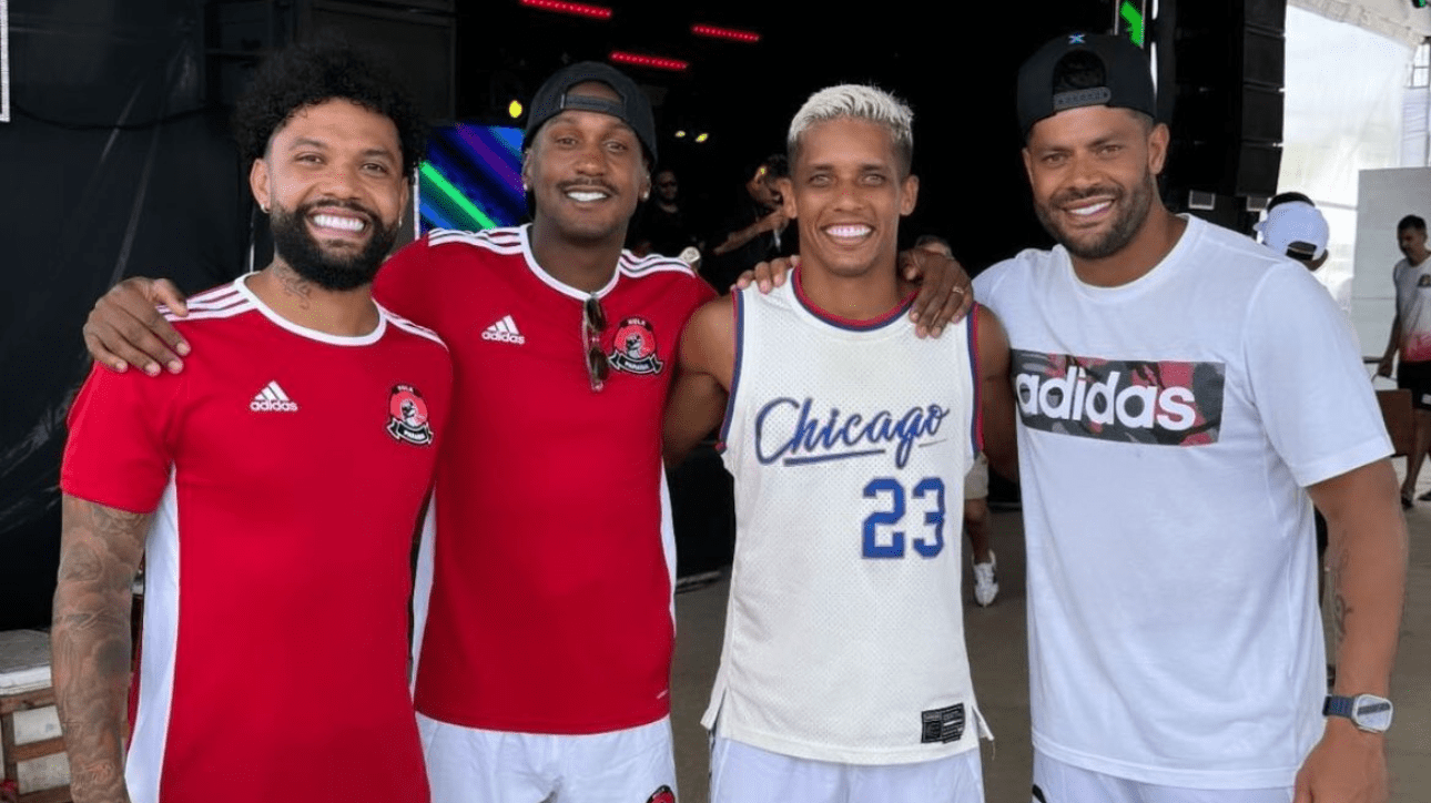 Otávio, Edenilson, Pedrinho e Hulk, jogadores do Atlético (foto: Reprodução Instagram)