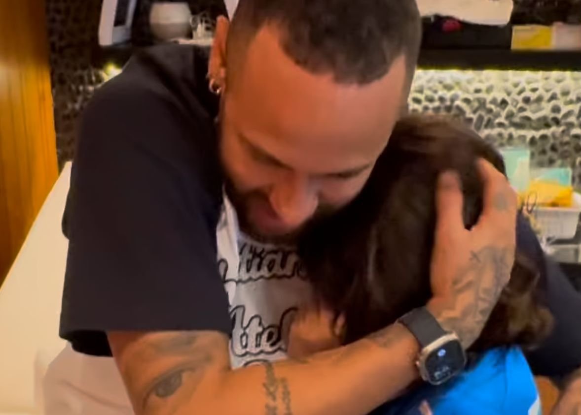 Liam Alves, filho do lateral-esquerdo Marcelo, em encontro com Neymar (foto: Redes sociais Liam Alves/Reprodução)