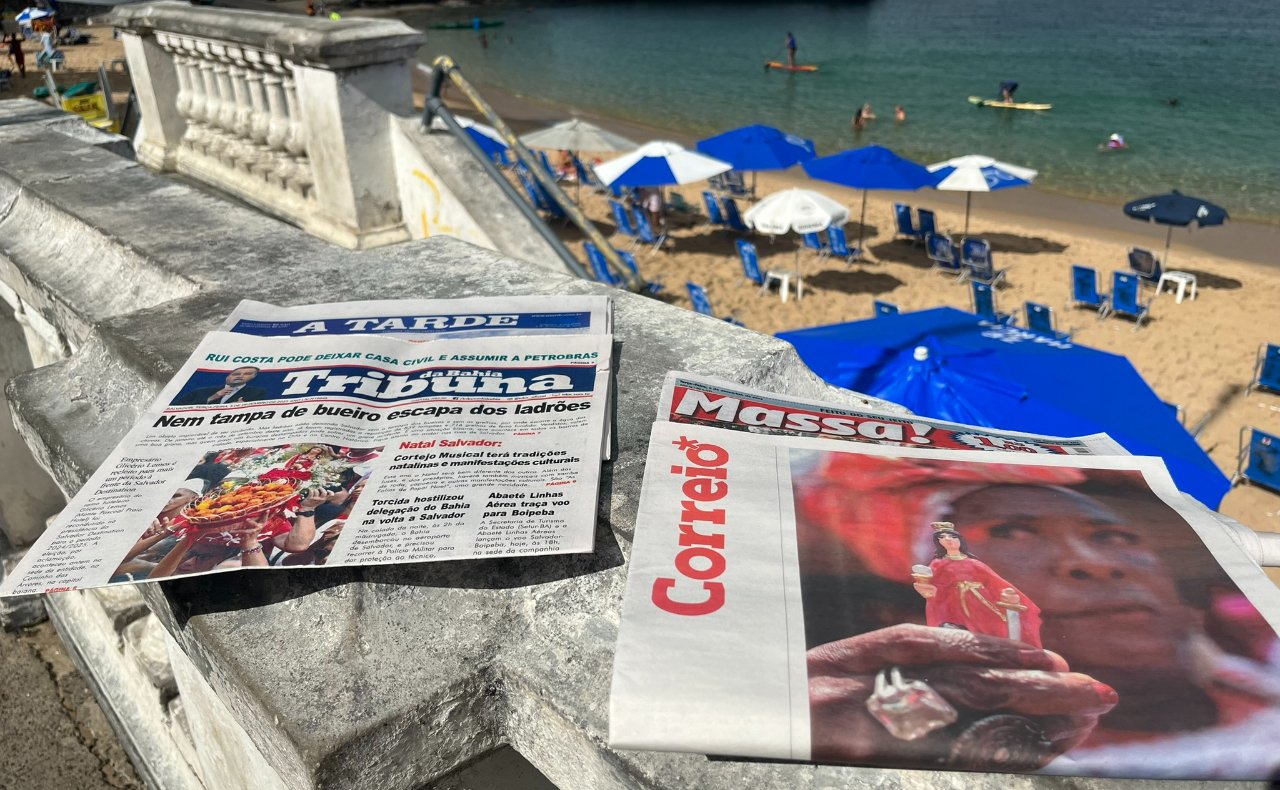 Jornais baianos na terça-feira, 5 de dezembro (foto: Pedro Bueno / No Ataque)