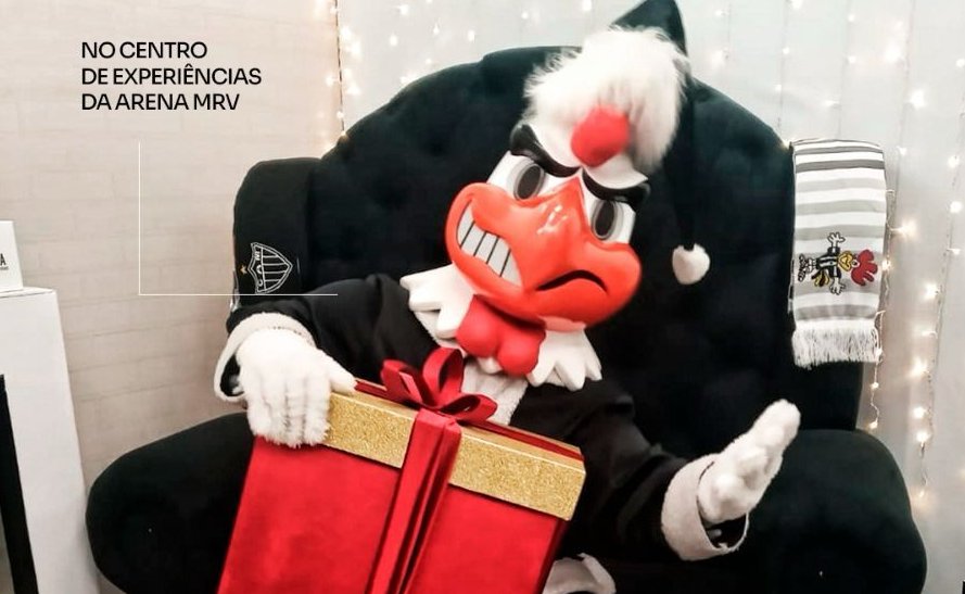 Atlético promove evento Galo Doido Noel em parceria com o Instituto Galo (foto: Divulgação)