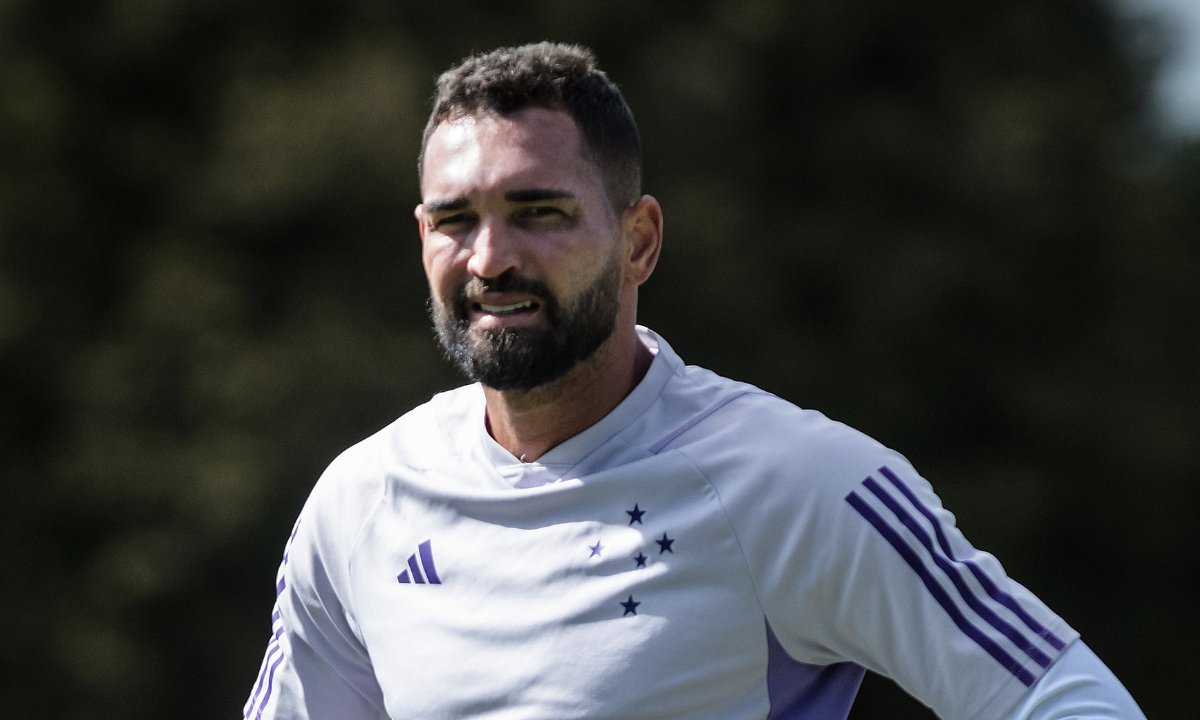 Gilberto em treino do Cruzeiro (foto: Gustavo Aleixo/Cruzeiro)