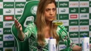 Leila Pereira em entrevista (foto: Cesar Greco/Palmeiras)