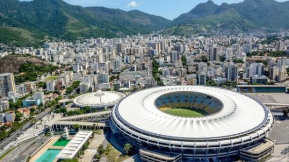 Vista aérea da região onde fica o Maracanã (foto: Governo do Brasil)