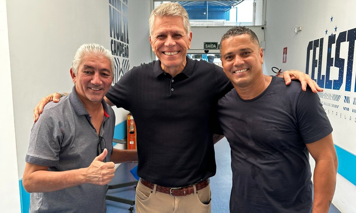 Nonato, Paulo Autuori e Marcelo Ramos (foto: Gustavo Aleixo/Cruzeiro)