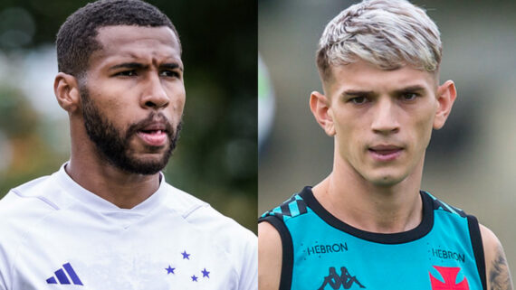 Wesley (à esquerda) e Orellano (à direita) (foto: Montagem de fotos de Gustavo Aleixo/Cruzeiro e Daniel Ramalho/Vasco)