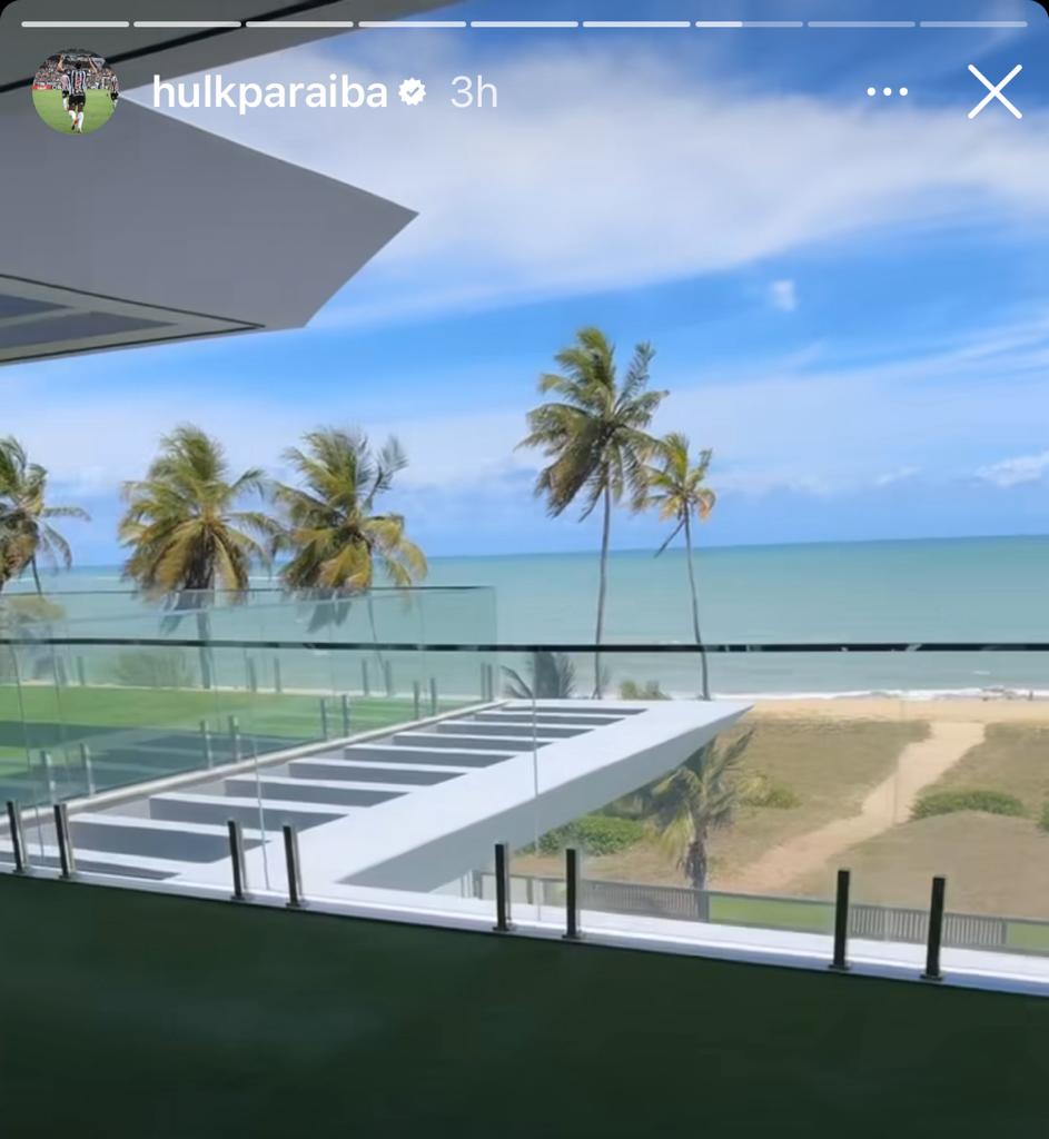 Nova casa de Hulk em João Pessoa, na Paraíba - (foto: Reprodução/Instagram)