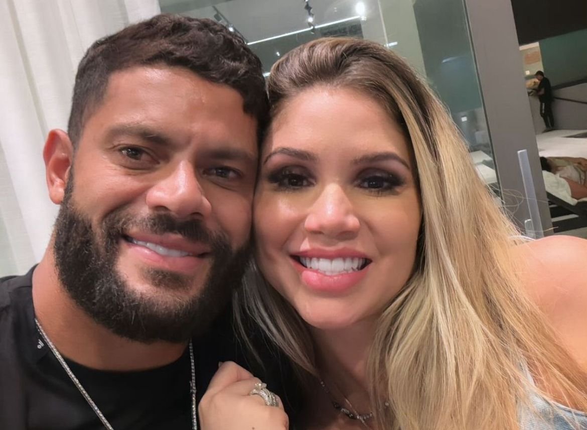 Hulk, do Atlético, e Camila Ângelo, esperam segundo filho (foto: Reprodução/Instagram)