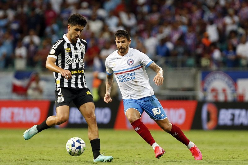 Bahia e Santos no Brasileiro (foto: Felipe Oliveira/EC Bahia)