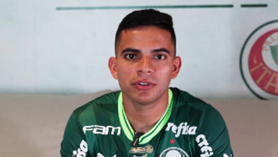 Bruno Rodrigues no Palmeiras (foto: Divulgação/Palmeiras)