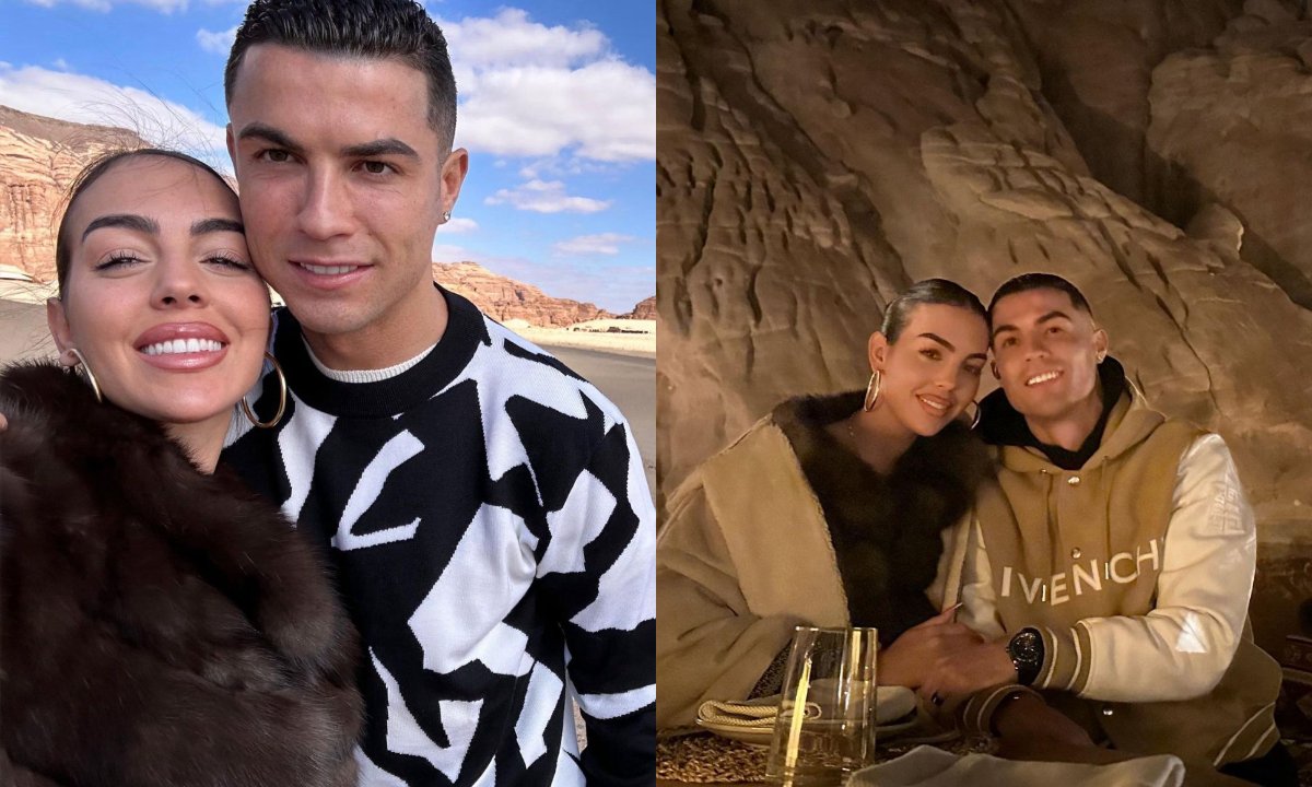 Cristiano Ronaldo e esposa de férias (foto: Reprodução/Instagram)
