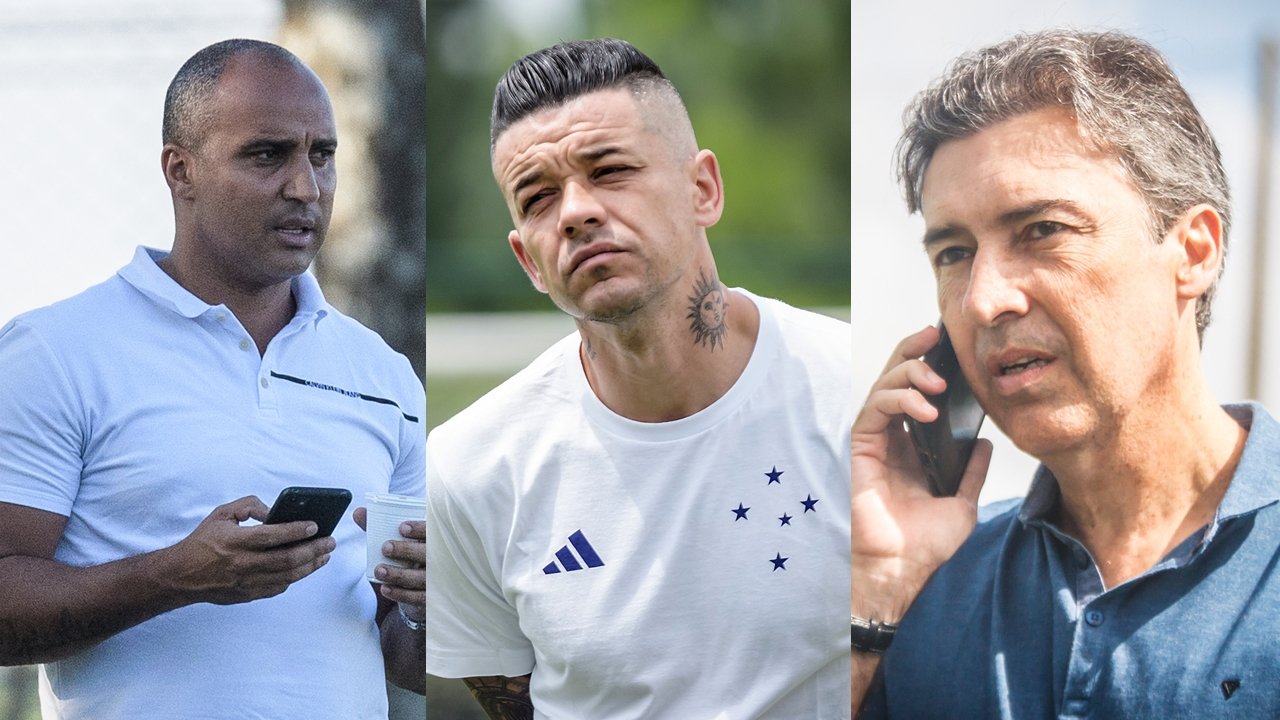 Jogadores que trabalharam na diretoria do Cruzeiro (foto: Gustavo Aleixo e Vinnicius Silva/Cruzeiro)