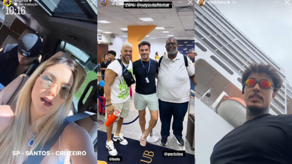 Zé Felipe, Virginia, Belo, Falcão, Péricles e Livinho são alguns dos famosos a bordo do cruzeiro de Neymar (foto: Reprodução/Instagram)
