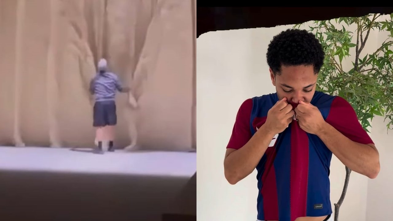 Vitor Roque, atacante do Barcelona (foto: Reprodução)