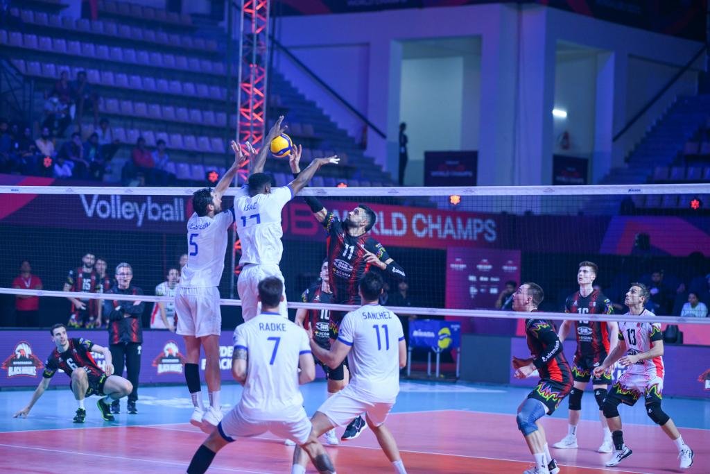 Jogo do Minas no Mundial de Clubes (foto: Deepu Thomas/FIVB)