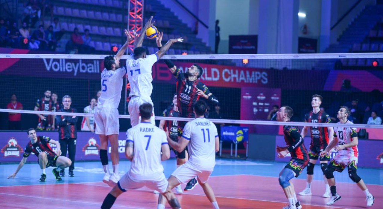 Jogo entre Minas e Perugia (foto: Deepu Thomas/FIVB)