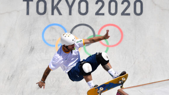 Pedro Barros, skatista brasileiro (foto: Loic VENANCE / AFP)