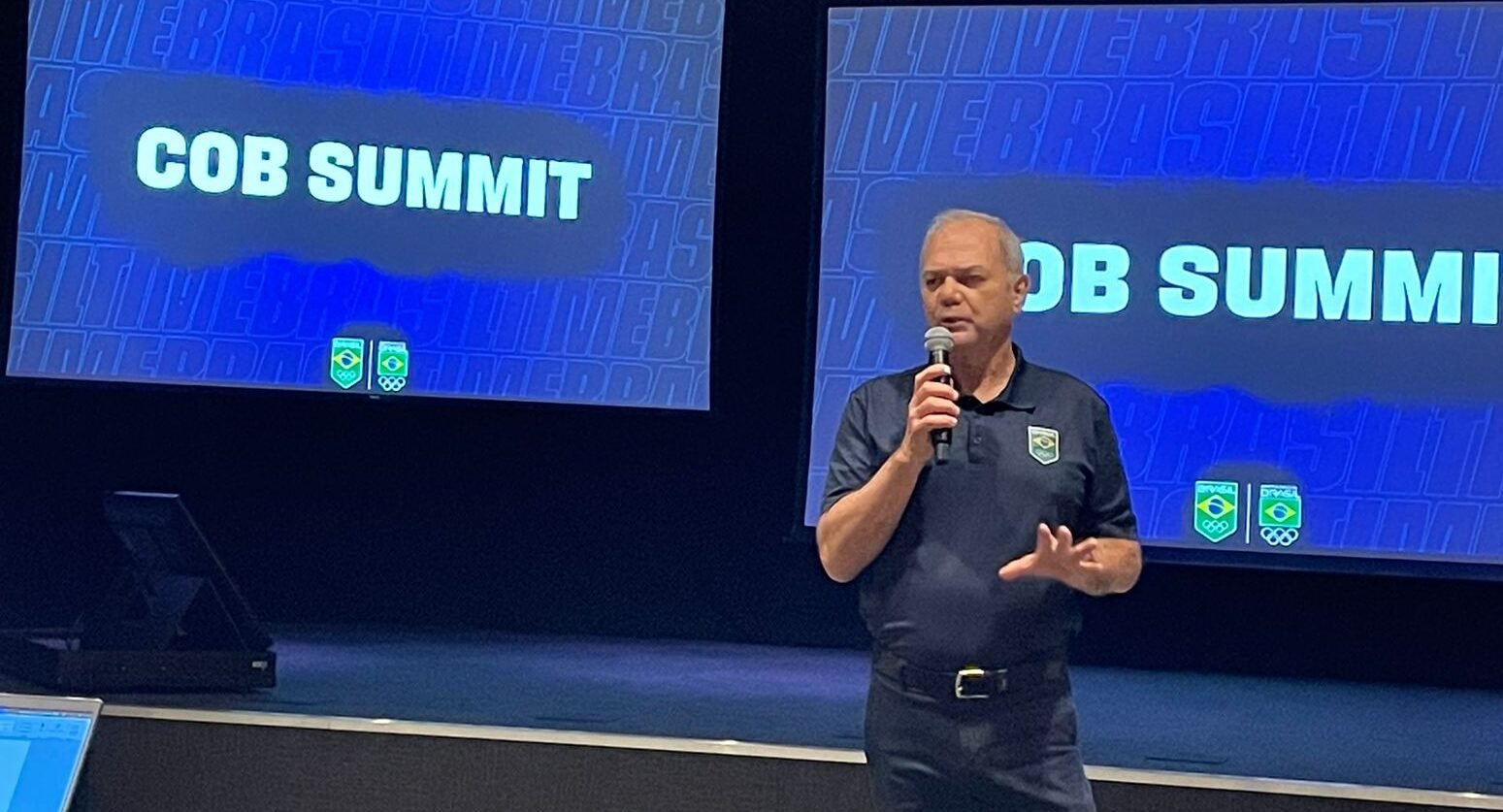 Presidente do COB, Paulo Wanderley, durante o COB Summit - (foto: João Vítor Marques/No Ataque)