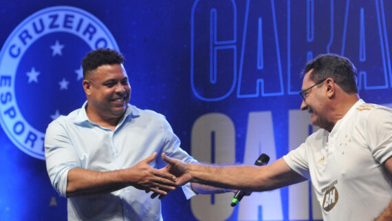 Ronaldo e Pedrinho são parceiros na SAF do Cruzeiro (foto: Gladyston Rodrigues/EM/D.A Press)