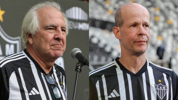 Rubens Menin e Ricardo Guimarães, investidores da SAF do Atlético (foto: Montagem com imagens de Pedro Souza/Atlético)
