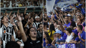 Torcedores de Atlético e Cruzeiro no Mineirão - Crédito: 