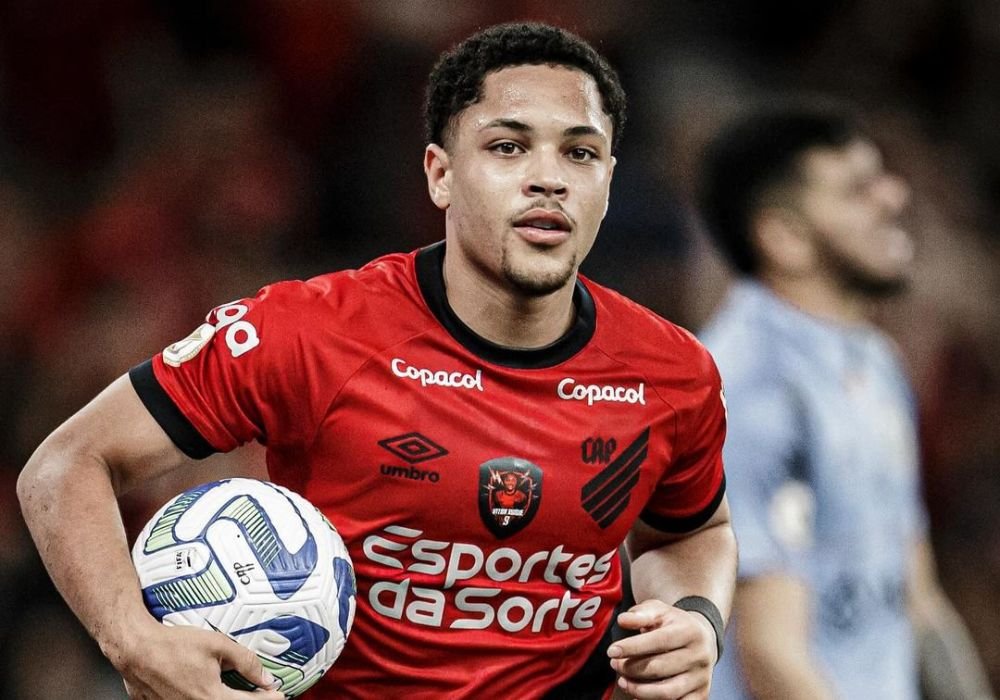 Vitor Roque no Athletico (foto: Reprodução/Redes Sociais)