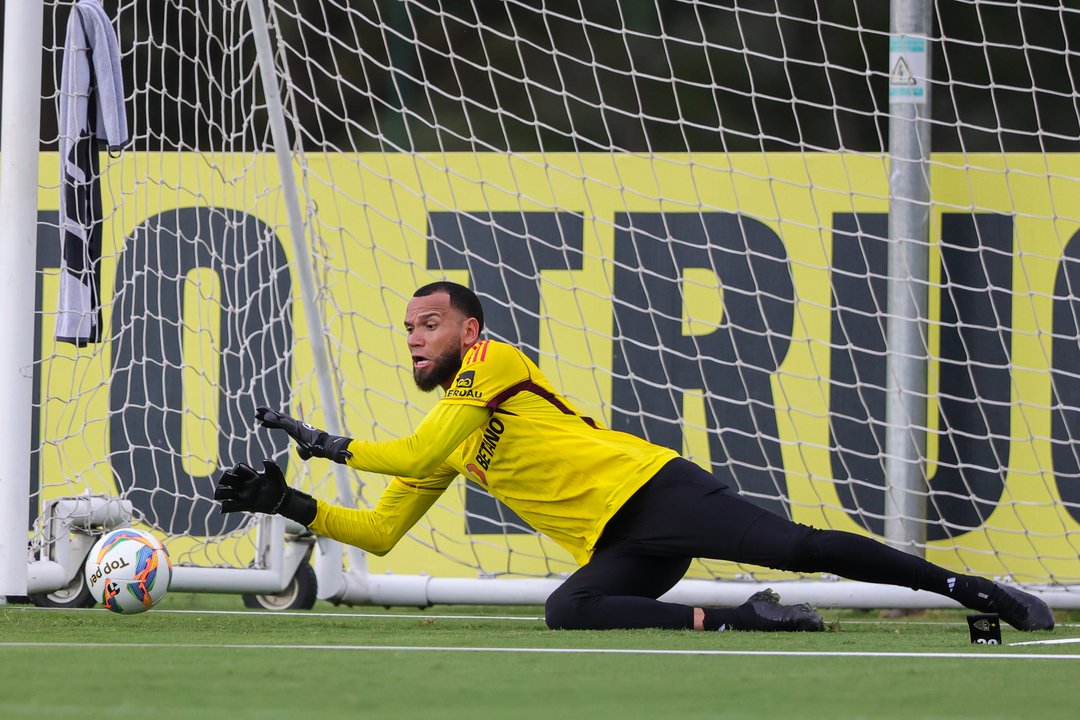 Goleiro Éverson é um dos destaques da defesa do Galo (foto: Pedro Souza / Atlético)