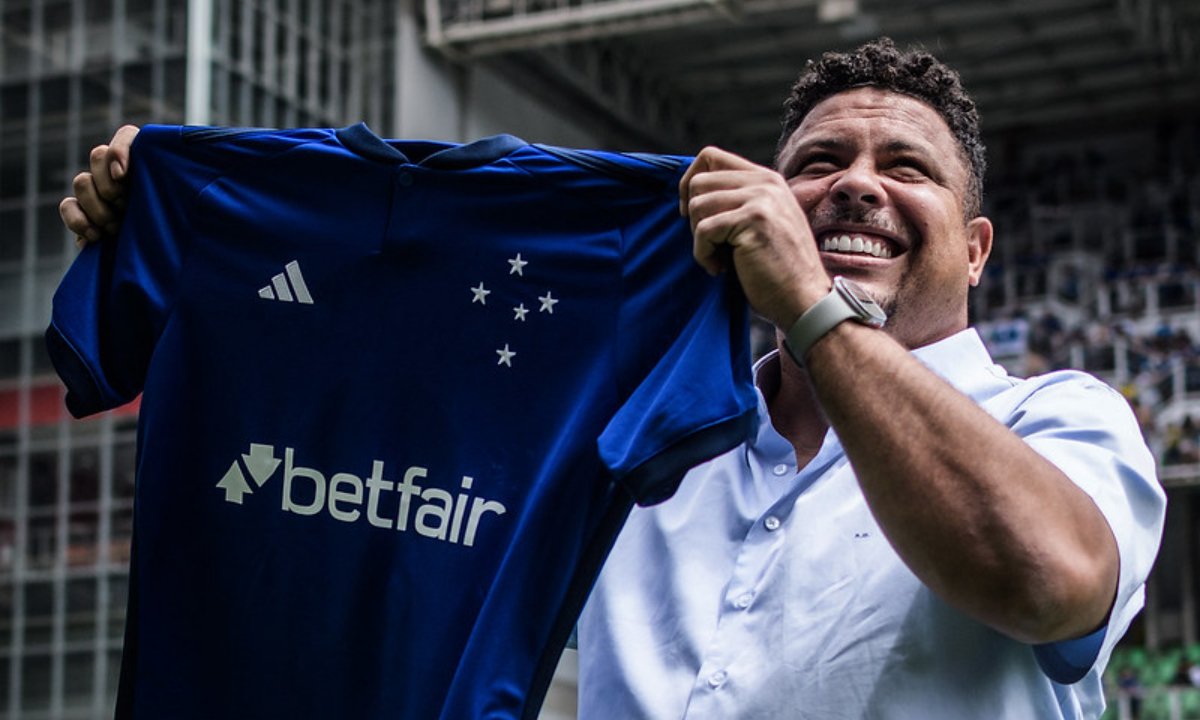 Betfair, patrocinadora do Cruzeiro (foto: Gustavo Aleixo/Cruzeiro)