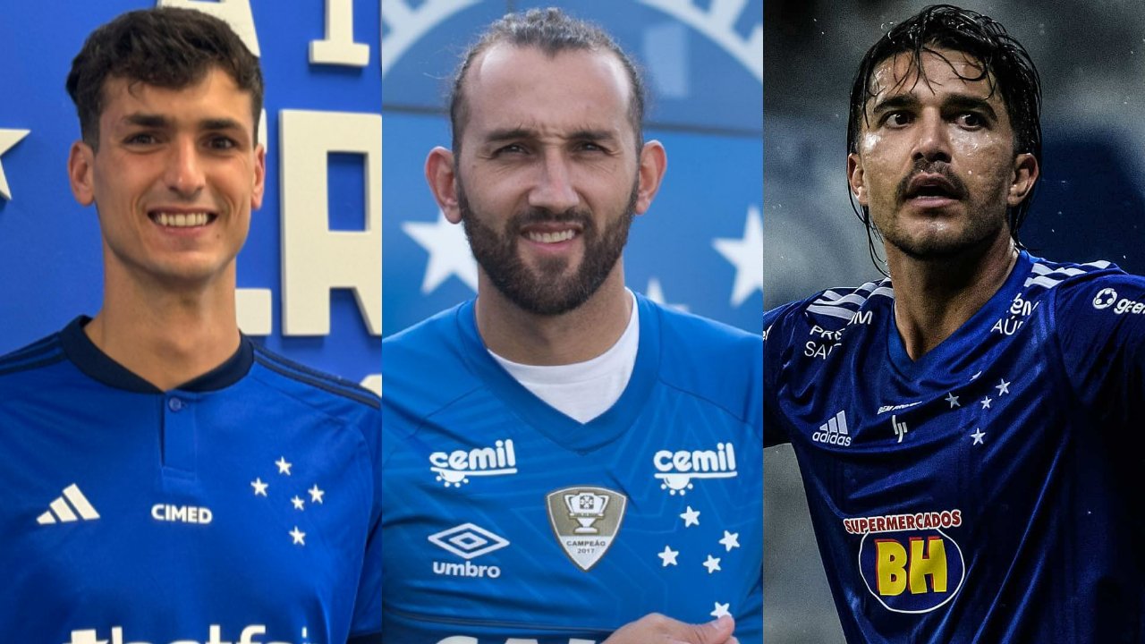 Centroavantes estrangeiros do Cruzeiro (foto: Montagem de fotos de divulgação/Cruzeiro)