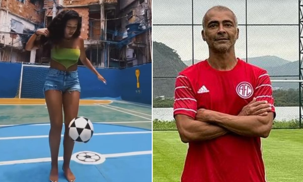Lirian Santos viralizou com vídeo de embaixadinhas em favela do RJ (foto: Reprodução)