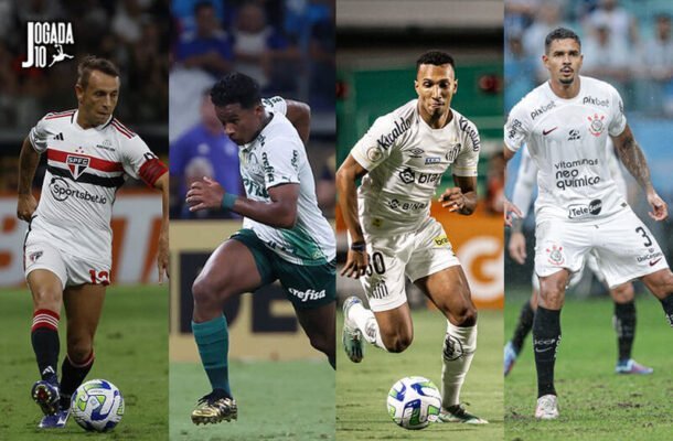 Montagem de jogadores de times paulistas (foto: Divulgação/FPF)