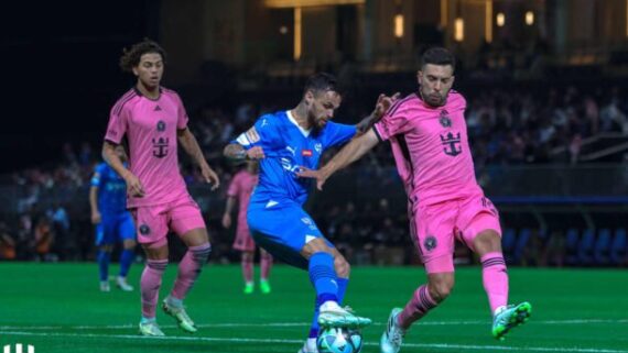 Jogadores de Al-Hilal e Inter Miami (foto: Divulgação/Al-Hilal)