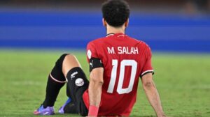 Salah em ação pelo Egito na Copa Africana de Nações - Crédito: 