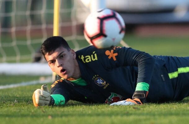 Gabriel Brazão, ex-goleiro do Cruzeiro, pela Seleção Brasileira Sub-17 - (foto: CBF/Divulgação)