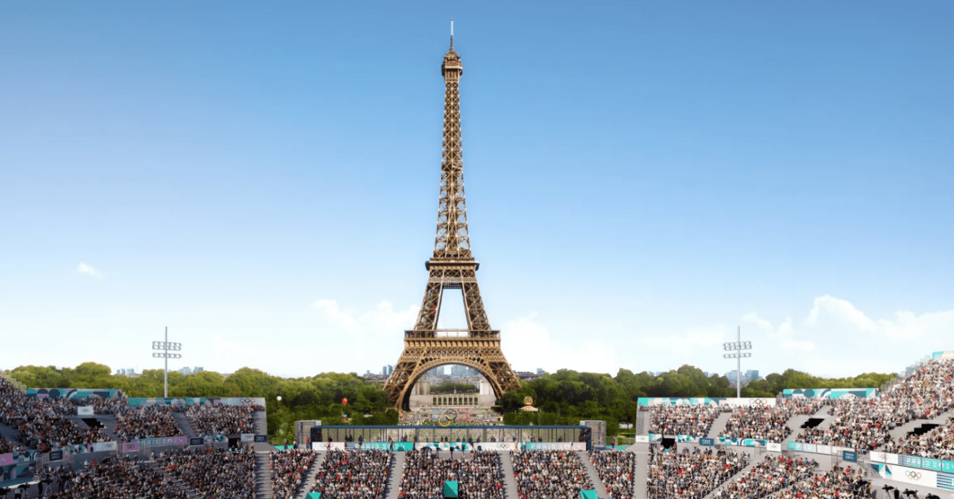 Torre Eiffel, local de competições na Olimpíada de Paris'2024 (foto: Divulgação Paris 2024)