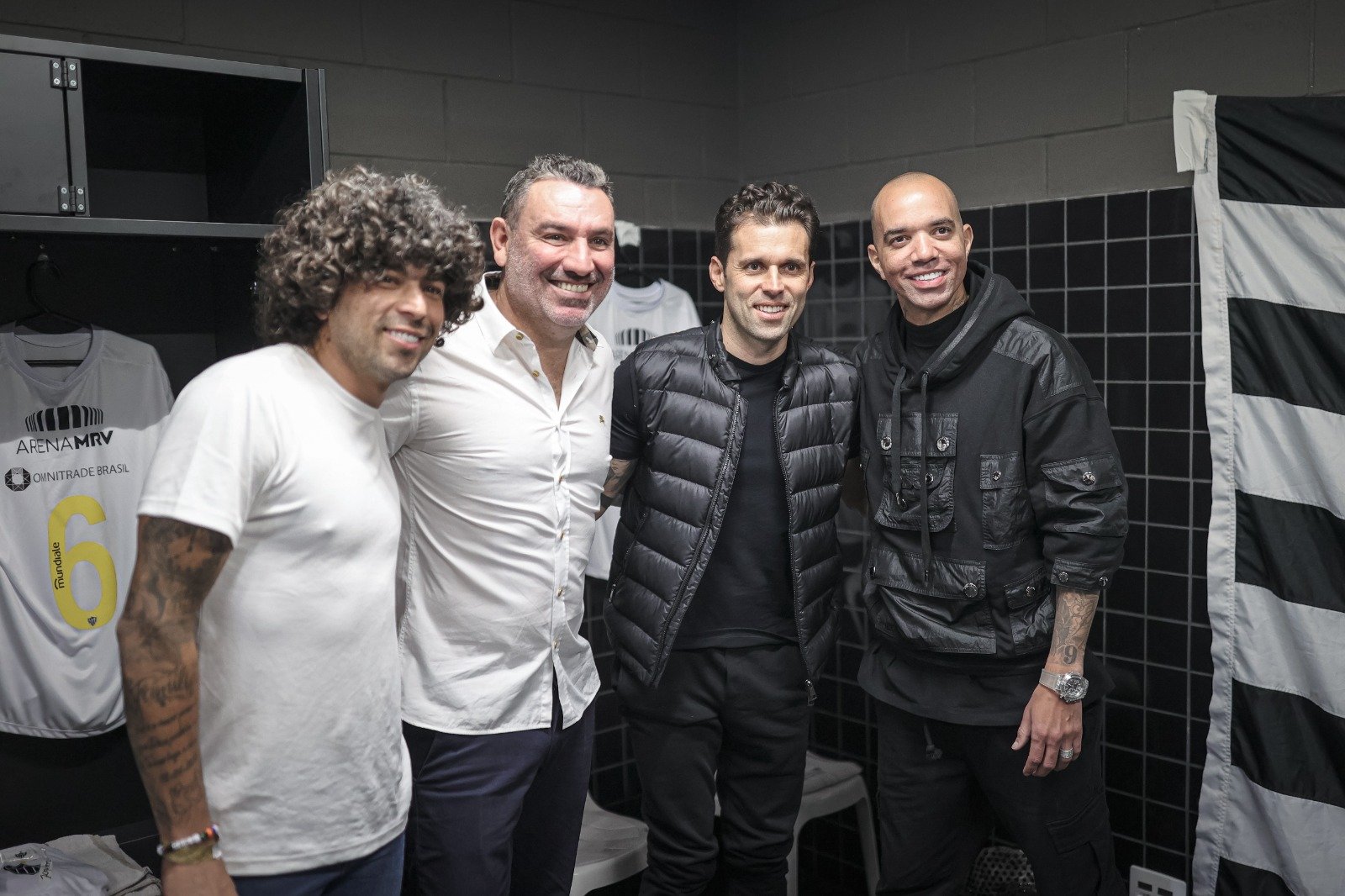 Luan participou do Jogo das Lendas do Atlético, em julho de 2023, que inaugurou a Arena MRV (foto: Pedro Souza/Atlético)