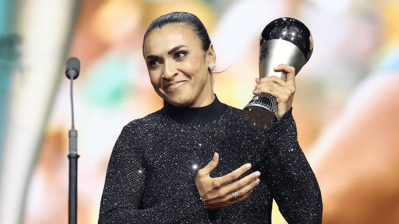 Marta, jogadora da Seleção Brasileira e do Orlando Pride (foto: Michael Regan)