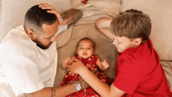 Neymar com filhos Davi Lucca e Mavie (foto: Reprodução / Instagram)