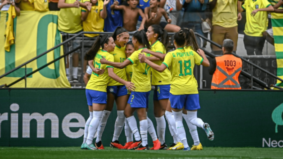 Jogadoras da Seleção Brasileira Feminina (foto: Nayra Halm)