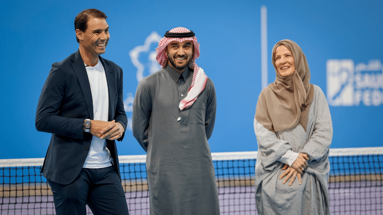 Tenista Rafael Nadal com integrantes da STF (foto: Divulgação STF)