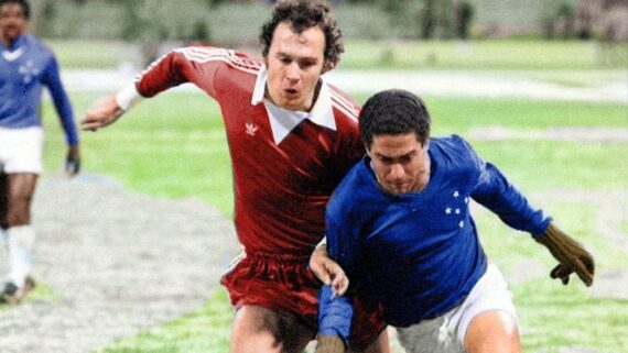 Beckenbauer marca Palhinha (foto: Divulgação/Cruzeiro)