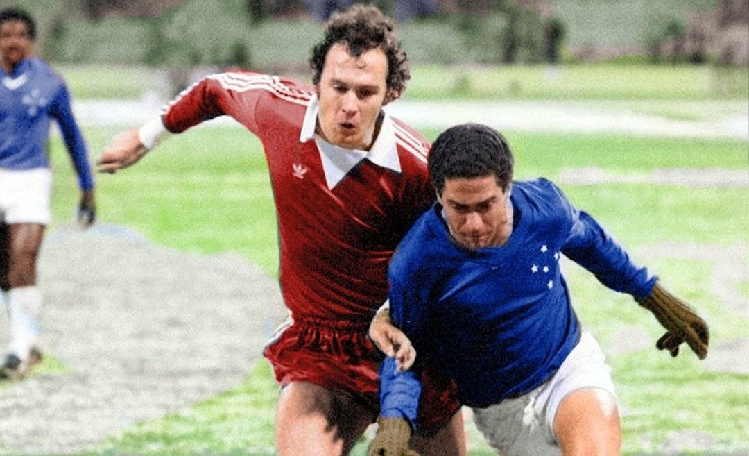 Beckenbauer marca Palhinha (foto: Divulgação/Cruzeiro)