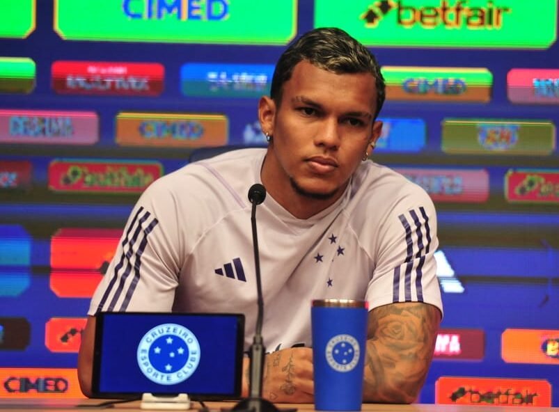 Gabriel Veron, jogador do Cruzeiro (foto: Alexandre Guzanshe/EM/DA Press)
