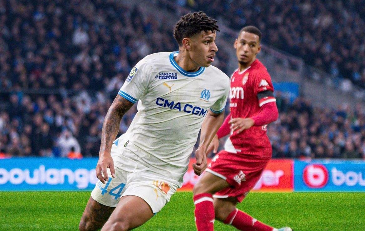 Luis Henrique, alvo do Atlético no mercado, em ação pelo Olympique de Marselha (foto: Divulgação/Instagram/Olympique de Marselha)