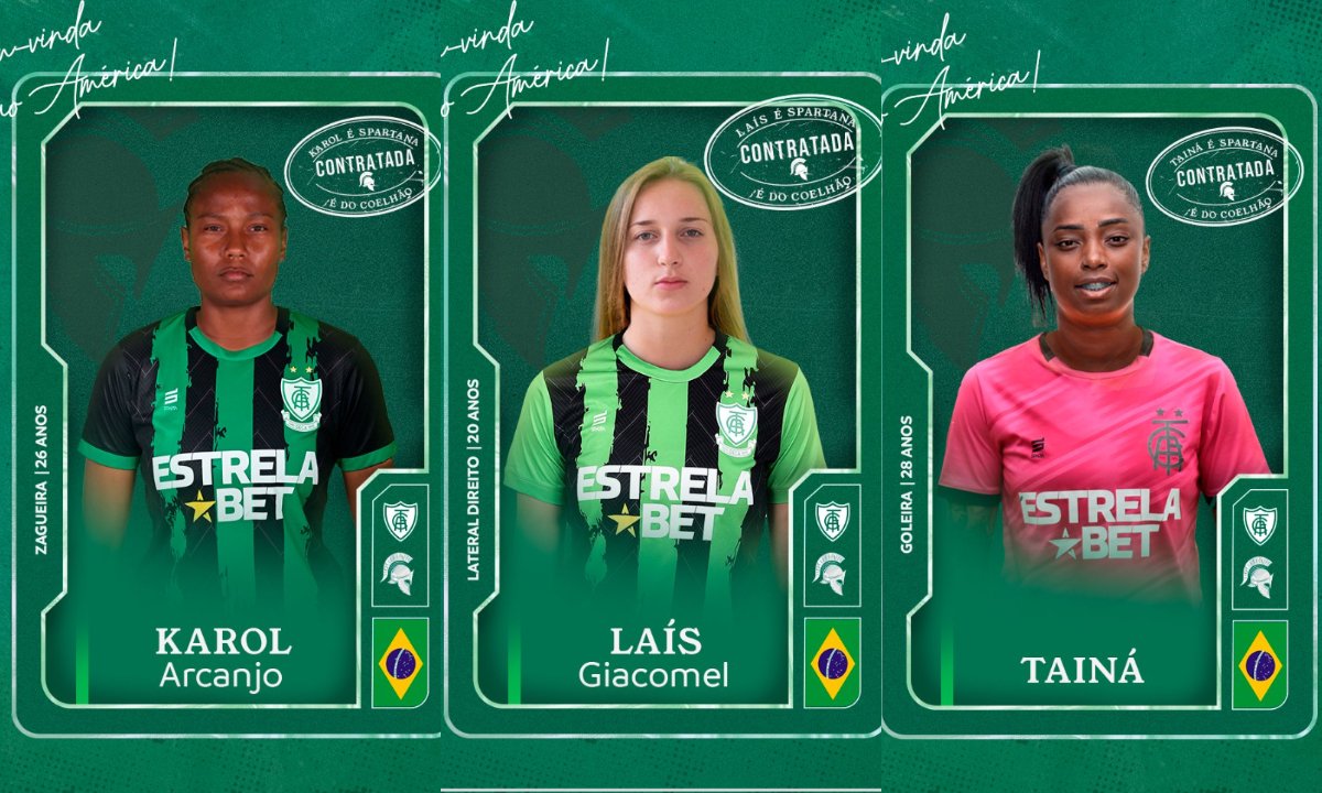 Jogadoras do América (foto: Divulgação/América)