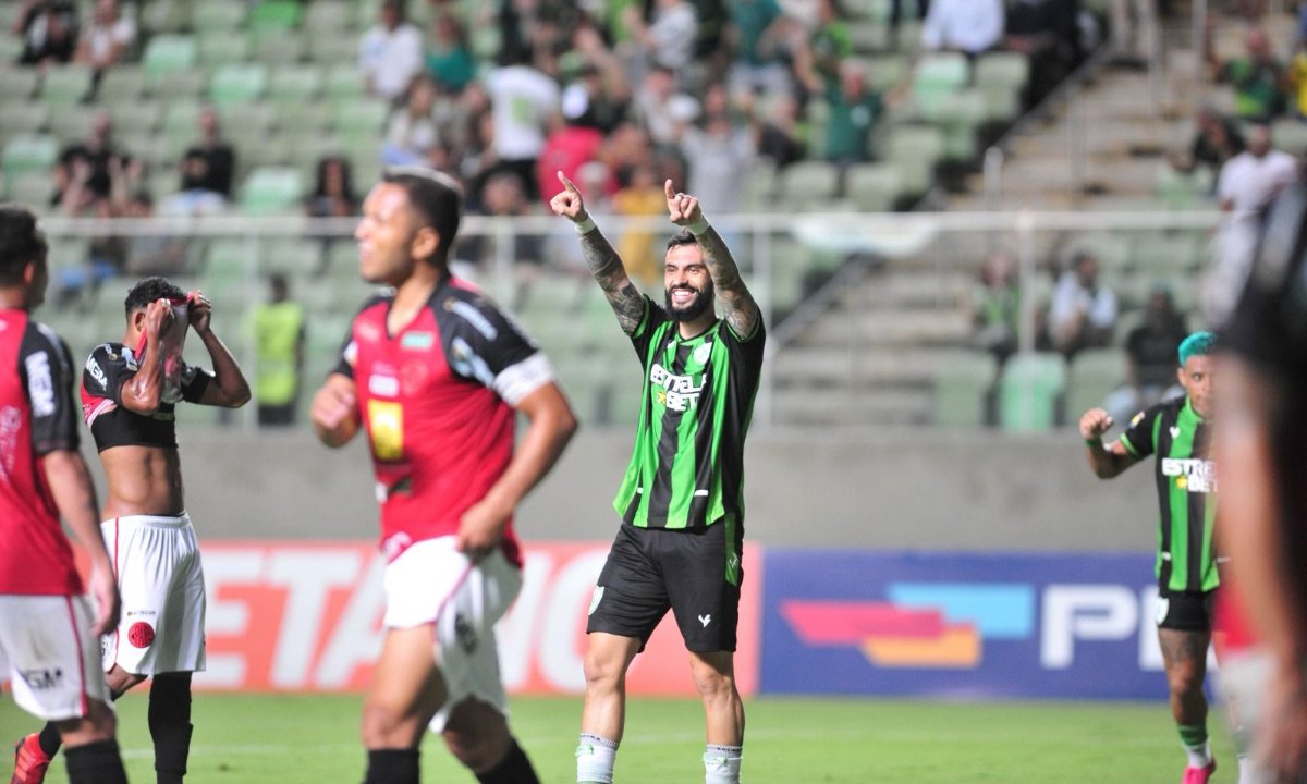 Mastriani em jogo contra o Pouso Alegre (foto: Alexandre Guzanshe/EM D.A Press)