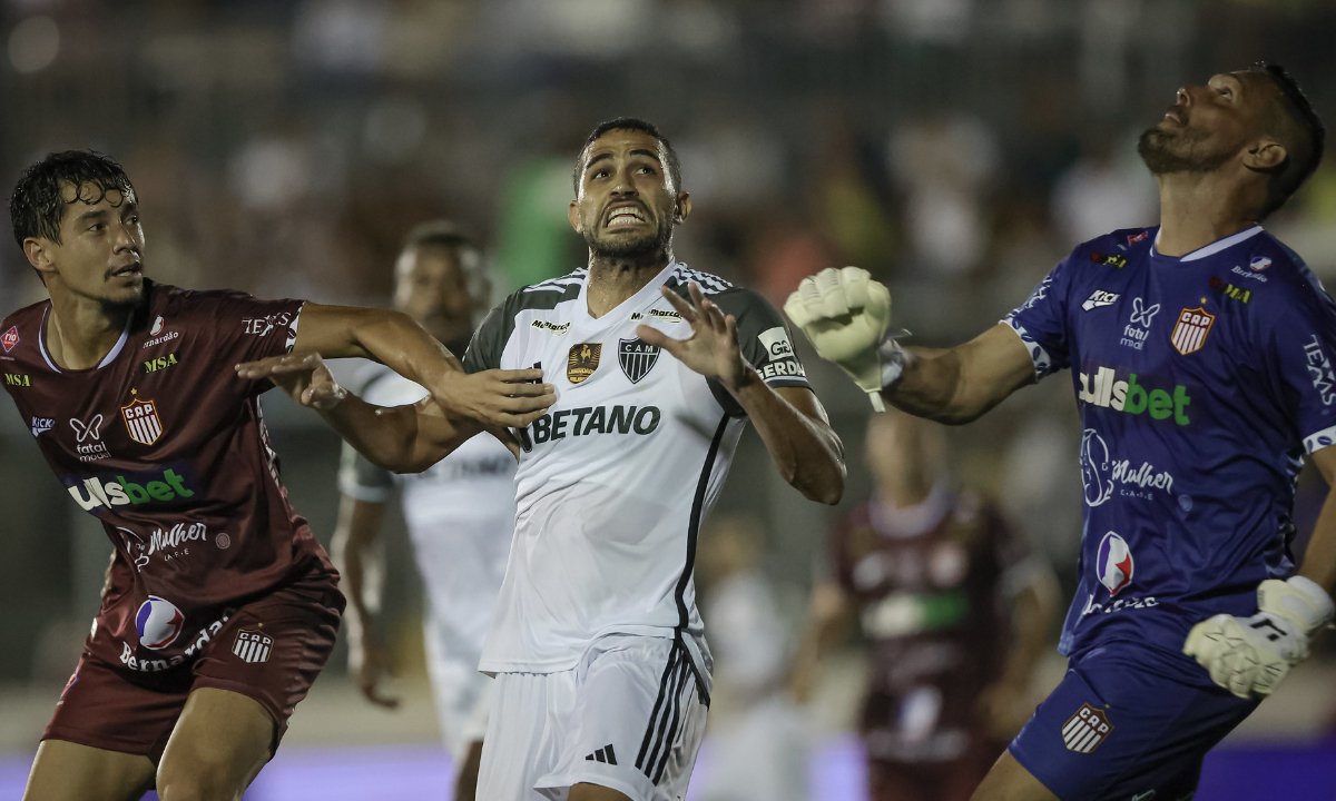 Kardec em Patrocinense x Atlético (foto: Pedro Souza/Atlético)