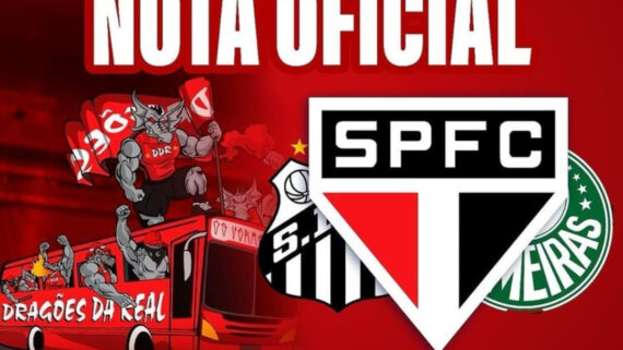 Torcida do São Paulo fez alerta sobre segurança na véspera da Supercopa do Brasil (foto: Reprodução)