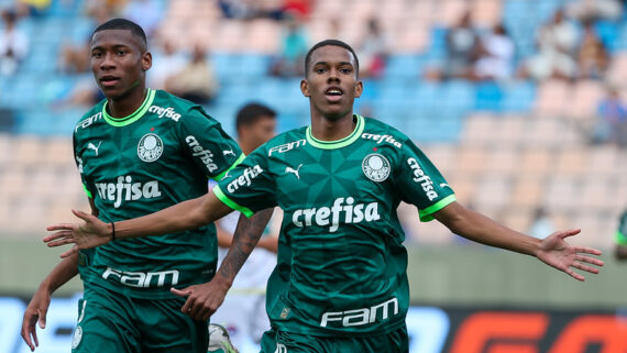 Estêvão, do Palmeiras, na Copinha (foto: Fabio Menotti/Palmeiras)
