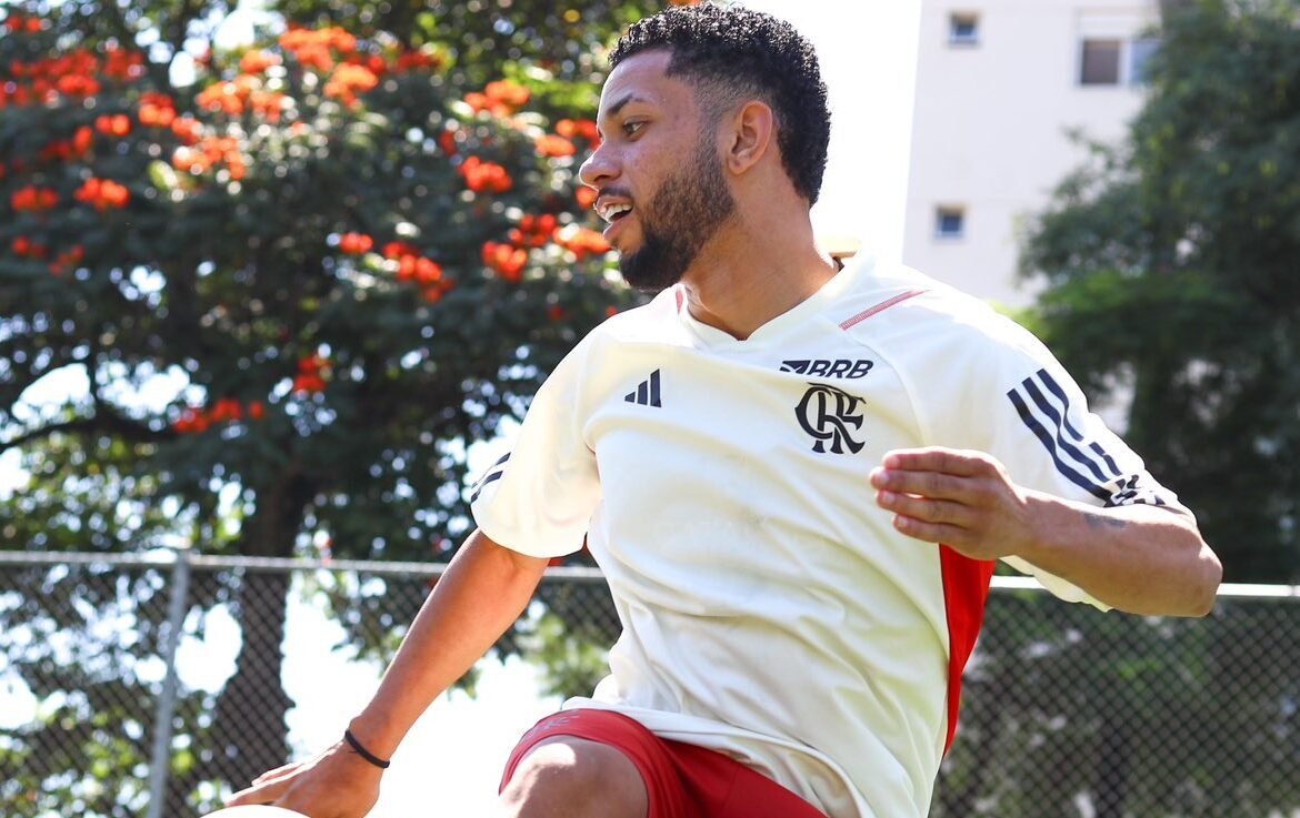 Jogador do Flamengo em preparação para a Copinha (foto: Gilvan de Souza/Flamengo)